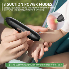 2-in-1 Rechargeable Bug Bite Relief with Suction Tool and Heat, Chemical-Free Mosquito Bite  Relief