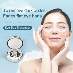 Microcurrent Hot Compress Eye Care Device for Eye Massage and Beauty, Tender Eye Bags, Dark Circles, Eye Lines, and Eye Protection( with 5 Pairs of Eye Paster)