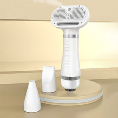 Portable Pet Hair Dryer with Slicker Brush and 3 Heat Settings