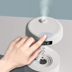 Anti Gravity Water Drop Cool Mist Humidifiers with LED Clock Display For Room Office