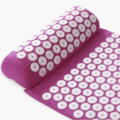 Acupressure Mat and Pillow Set for Back/Neck Pain Relief and Muscle Relaxation (Multy Colour)