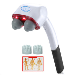 Double-head Handheld Massager with Long Handle for Waist, Back, Shoulders, Abdomen and Legs