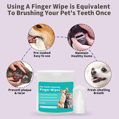 Finger Wipes for Pet Dental Care(3Boxs)