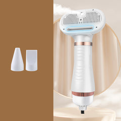 Portable Pet Hair Dryer with Slicker Brush and 3 Heat Settings