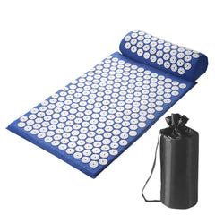 Acupressure Mat and Pillow Set for Back/Neck Pain Relief and Muscle Relaxation (Multy Colour)