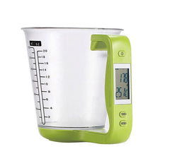 Digital kitchen Electronic Measuring Cup Scale with LCD Display and Temp Measurement