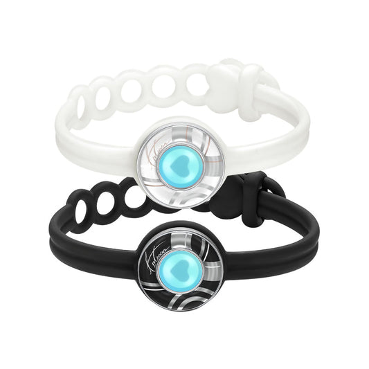 Totwoo Bluetooth Pairing Long Distance Touch Colorful Band for Love Couples Bracelet, Vibration & Light up Bracelet Gifts for Lover  Jewelry- Stay Connected Anytime Anywhere(2PCS)