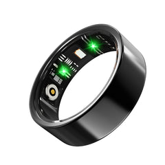 2024 the Newest Smart Ring Health Tracker Fitness Sleep Heart Rate Blood Oxygen Tracker with Long Lasting Batteries Sleep and Waterproof (Silver/Golden/Black, 7-12#)