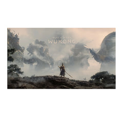 Wall Decoration Painting Poster for Bedroom Gameroom of the Black Myth Wukong Game Subject Polyester Fiber Material, Two-Patterns and Multi Sizes