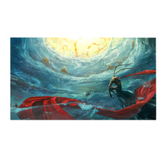 Wall Decoration Painting Poster for Bedroom Gameroom of the Black Myth Wukong Game Subject Polyester Fiber Material, Two-Patterns and Multi Sizes